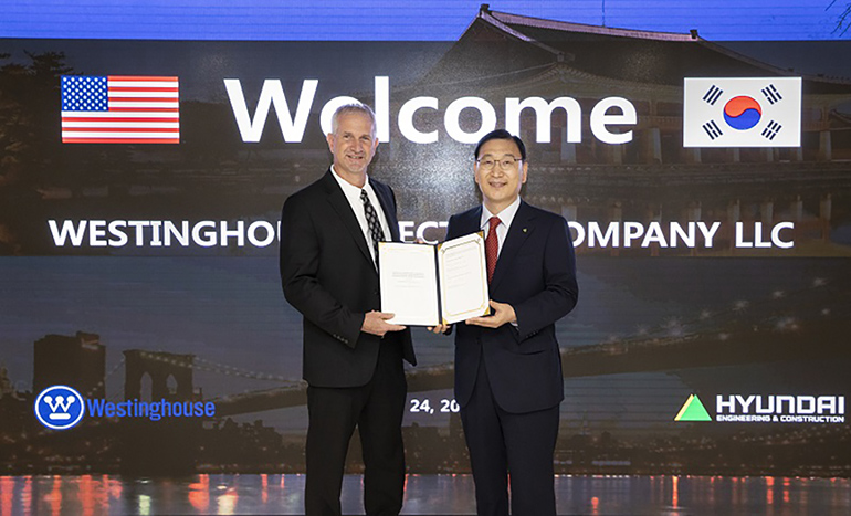 Signing ceremony with U.S.-based Westinghouse on May 24 to strategically cooperate on the global business of large-scale nuclear power plant(AP1000 model) Signing ceremony with U.S.-based Westinghouse on May 24 to strategically cooperate on the global business of large-scale nuclear power plant(AP1000 model)